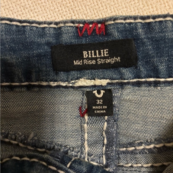 True Religion Women's Denim Jeans with Red Stitching - Picture 14 of 16